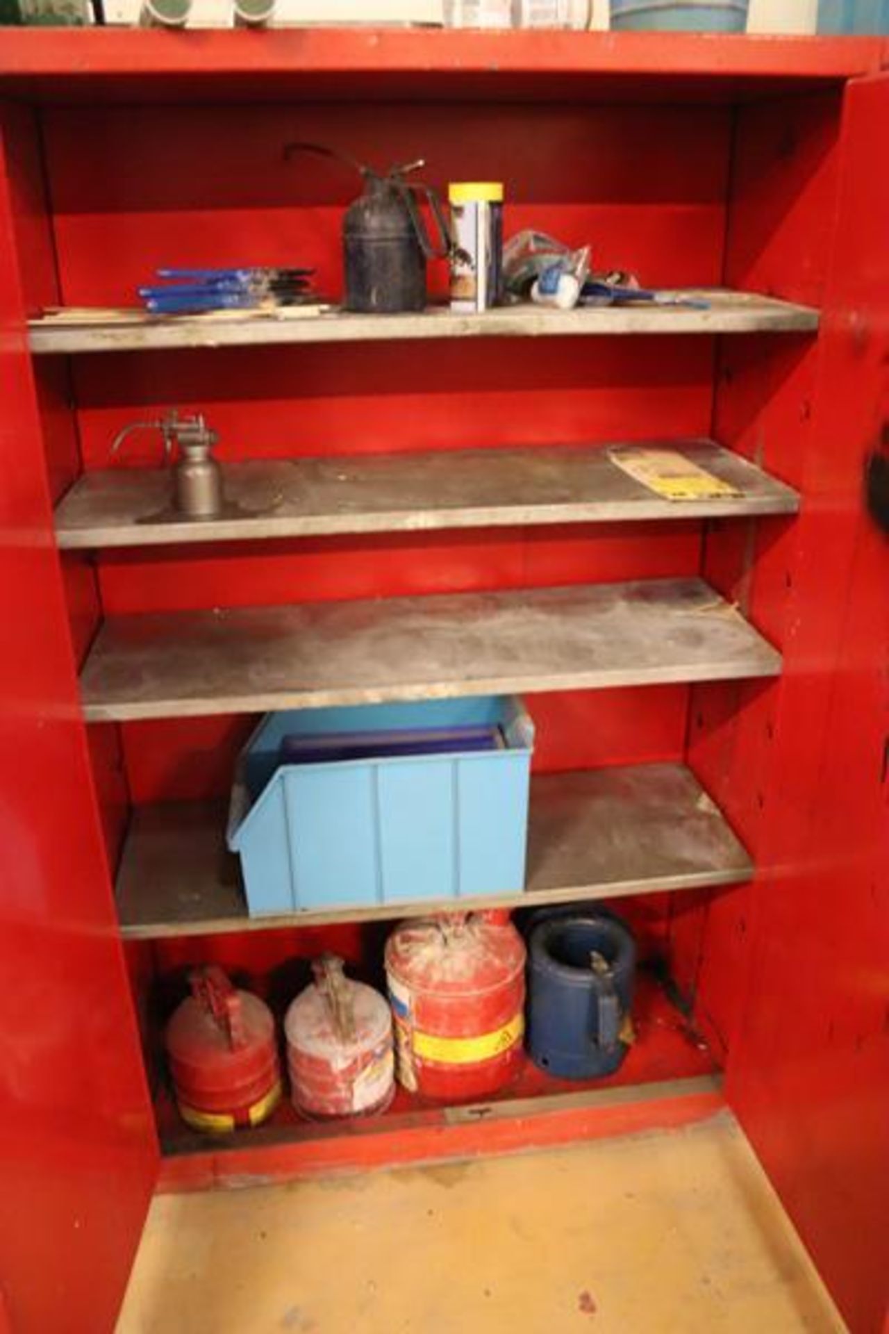 (2) Red Flammable Cabinets 60Gallon cap. - Image 3 of 4