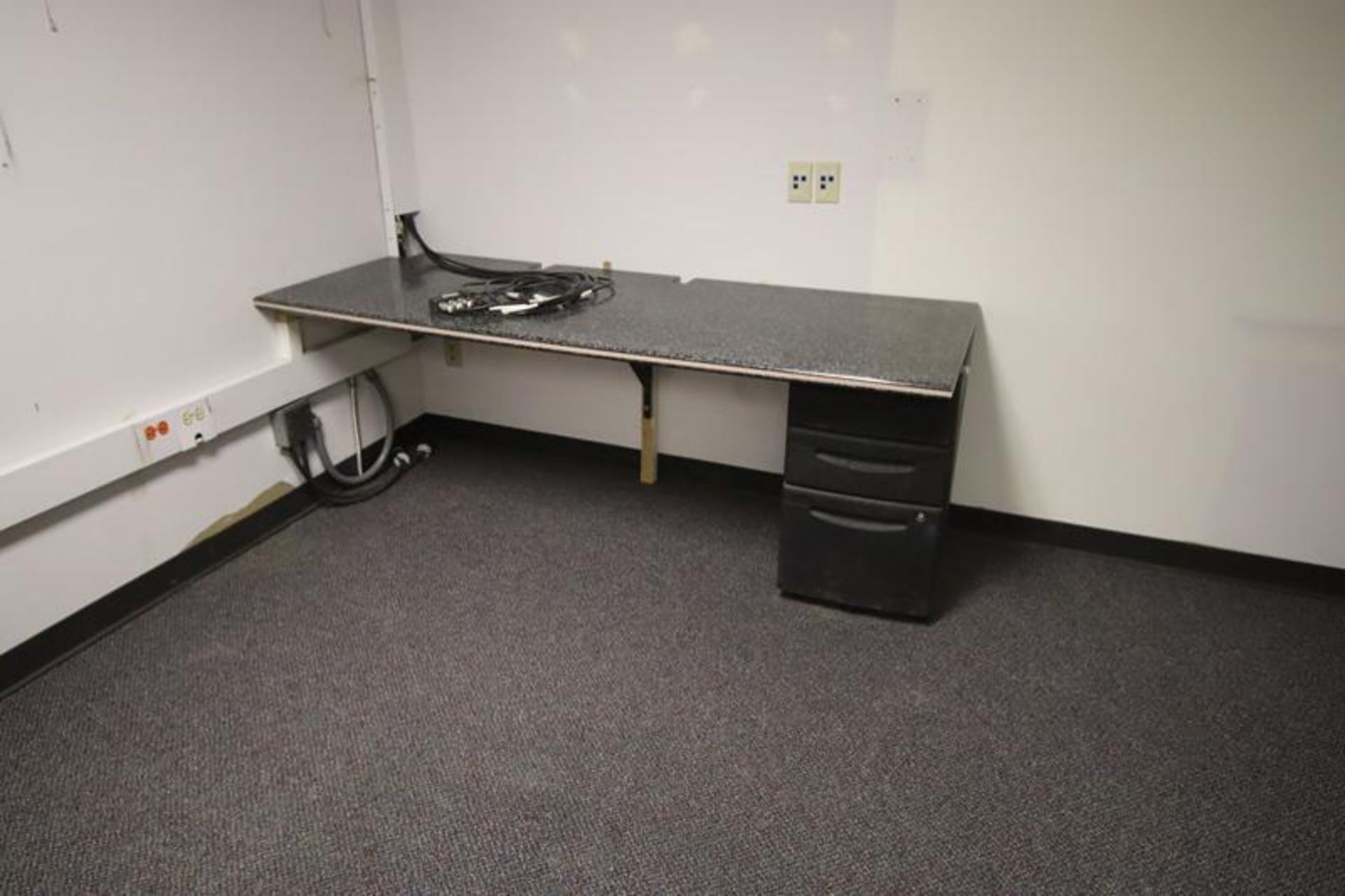 (2) 4-Drawer Files, Shelf Unit, Book Case, (4) Desks, Misc. Cabinets, (Room 211) - Image 3 of 4