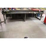 Metal Work Table 38"x124" x 5/8" Top