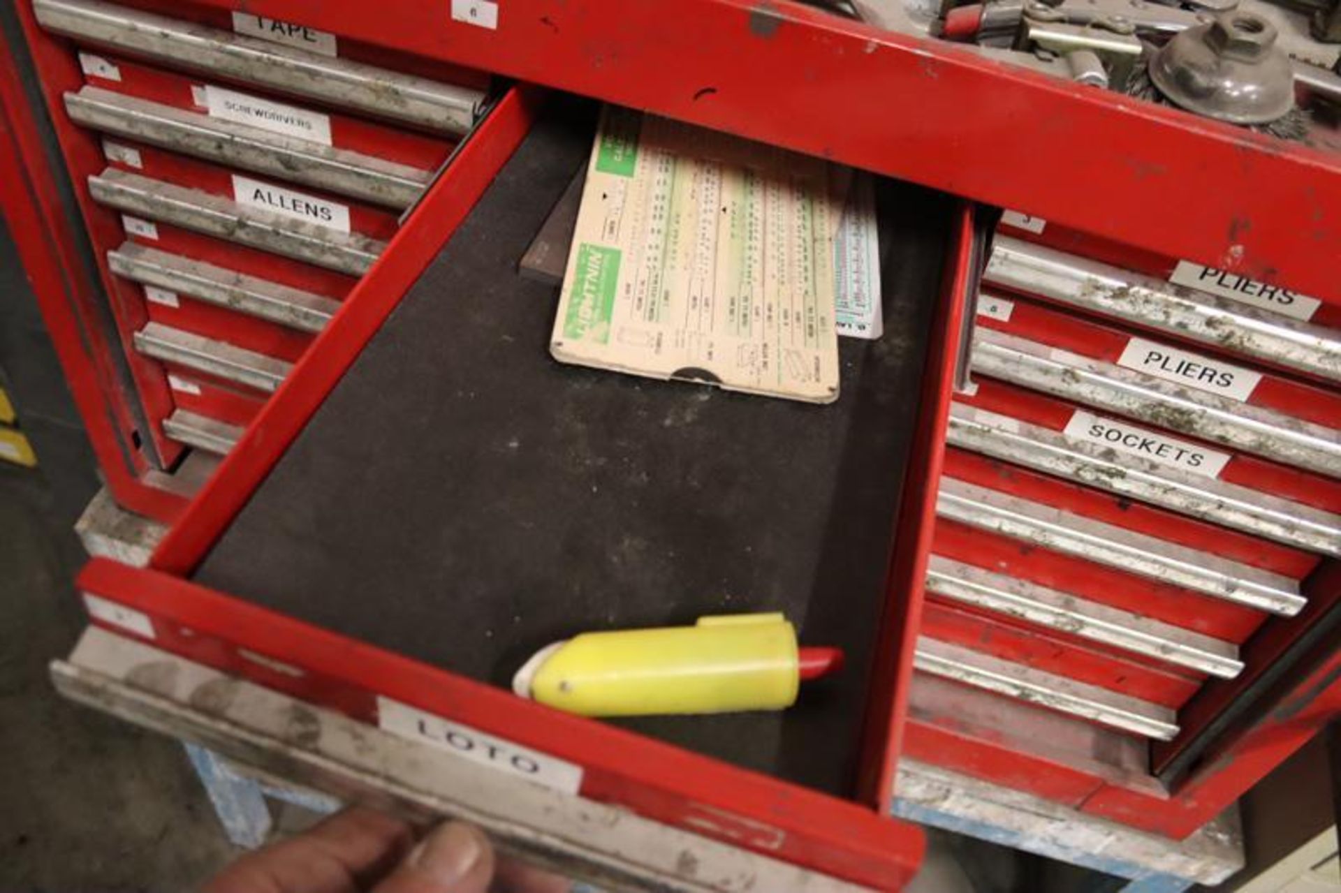 Proto ToolBox with Content-Clamps, Wrenches, Drill Bits, Allen Wrenches, Files, Etc. - Image 8 of 14