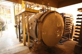 Alameda Tank Company carbon steel horizontal autoclave, 59" x 123" with 10HP Motor Unit 750 S/N#3133