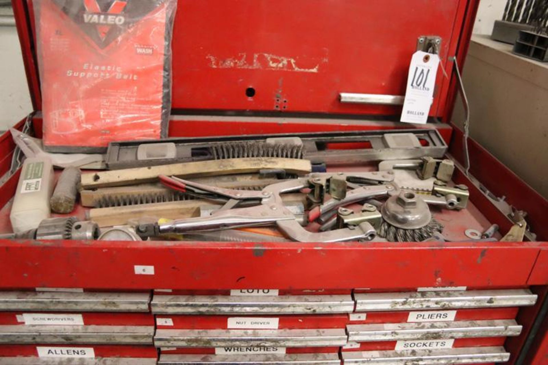 Proto ToolBox with Content-Clamps, Wrenches, Drill Bits, Allen Wrenches, Files, Etc. - Image 2 of 14