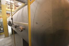 Alameda Tank Company approx. 3,500 gallon carbon steel horizontal nitrogen tank