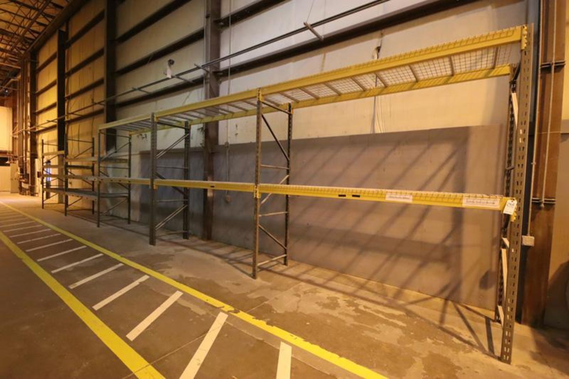 (5) Sections of Pallet Racking (7) Uprights 10'x36", (26) Cross Bars 10', (24) Wire Decking 36"x58"