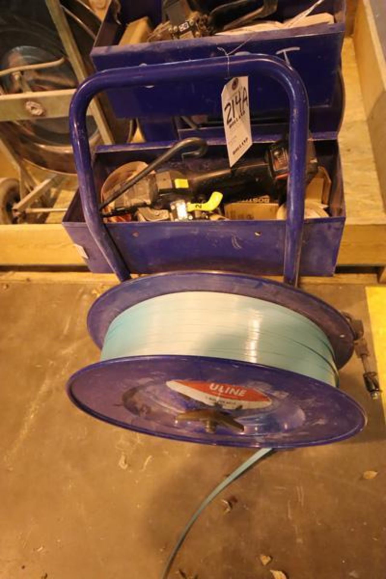 Uline Banding Cart with Battery Operated Tool