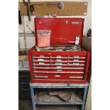 Proto ToolBox with Content-Clamps, Wrenches, Drill Bits, Allen Wrenches, Files, Etc.