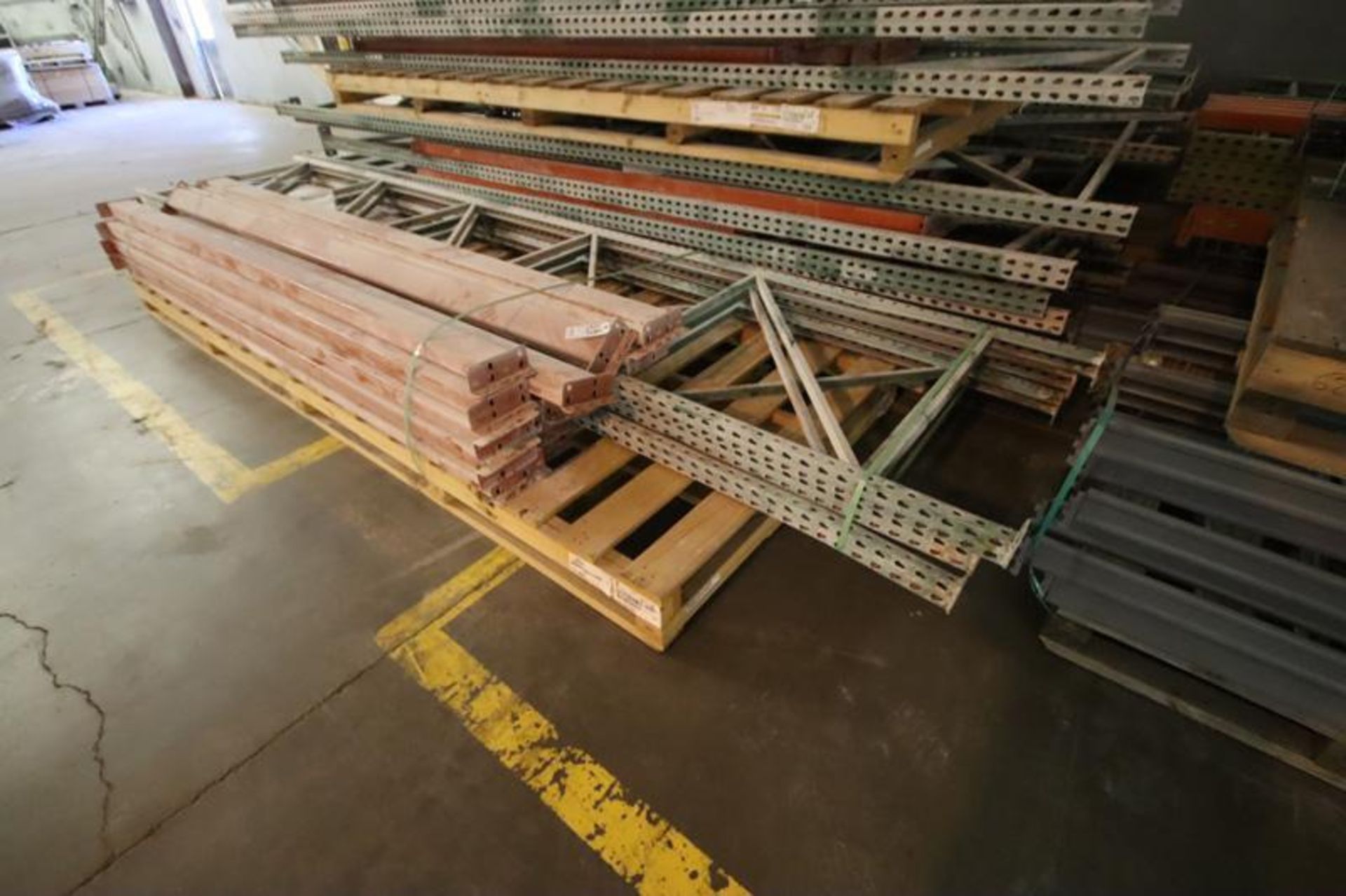 Assorted Pallet Racking and Shelving, Pallet Racking Assorted (26) Uprights, 8'10'16'x42"/48", 100 C - Image 4 of 6