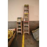 (4) Step Ladders (1) 8', (1) 6', (1) 5', (1) 4'