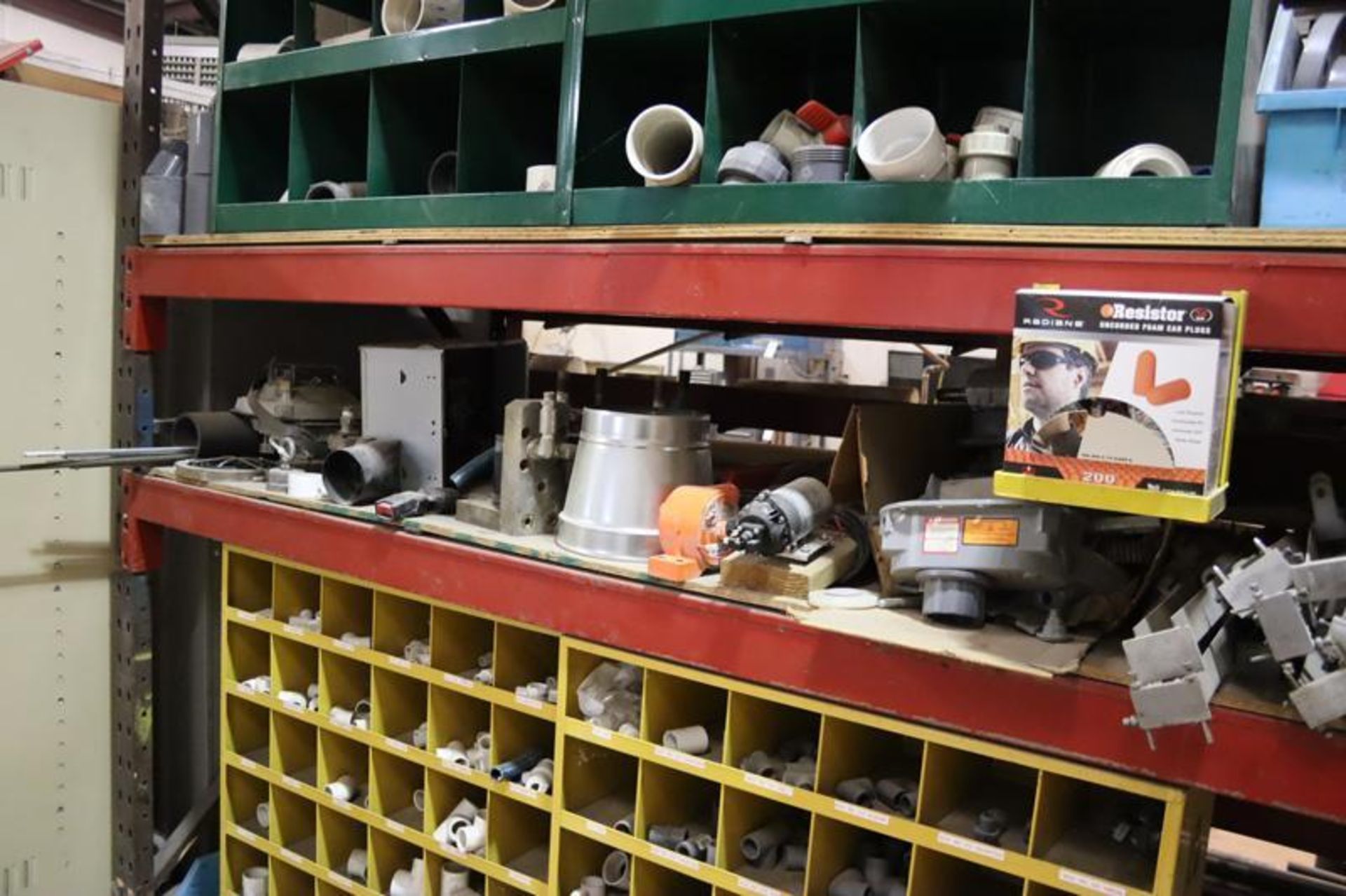 2-Sections of Pallet Racking with Contents-RoundSteel, Bar Stock, Copper Pipe, PVC Fittings, Rollers - Image 17 of 18