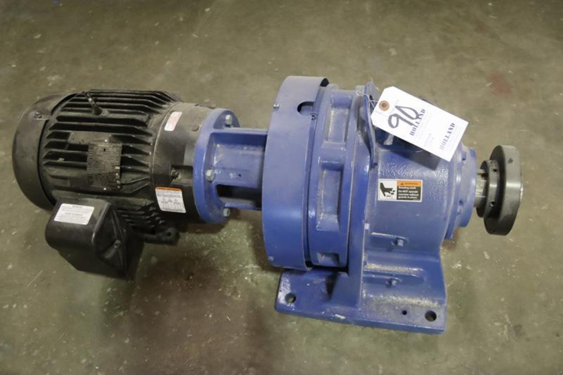 Baldor Motor with Gear Drive, 10HP, 208-230/460, Sumitomo Drive Model CHHJS-6175Y-R1-51, Torque 2650