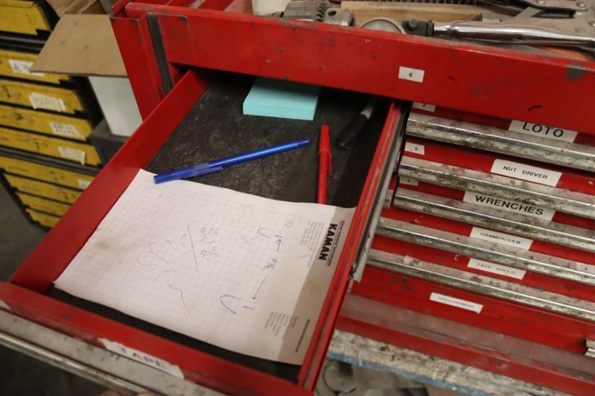 Proto ToolBox with Content-Clamps, Wrenches, Drill Bits, Allen Wrenches, Files, Etc. - Image 3 of 14