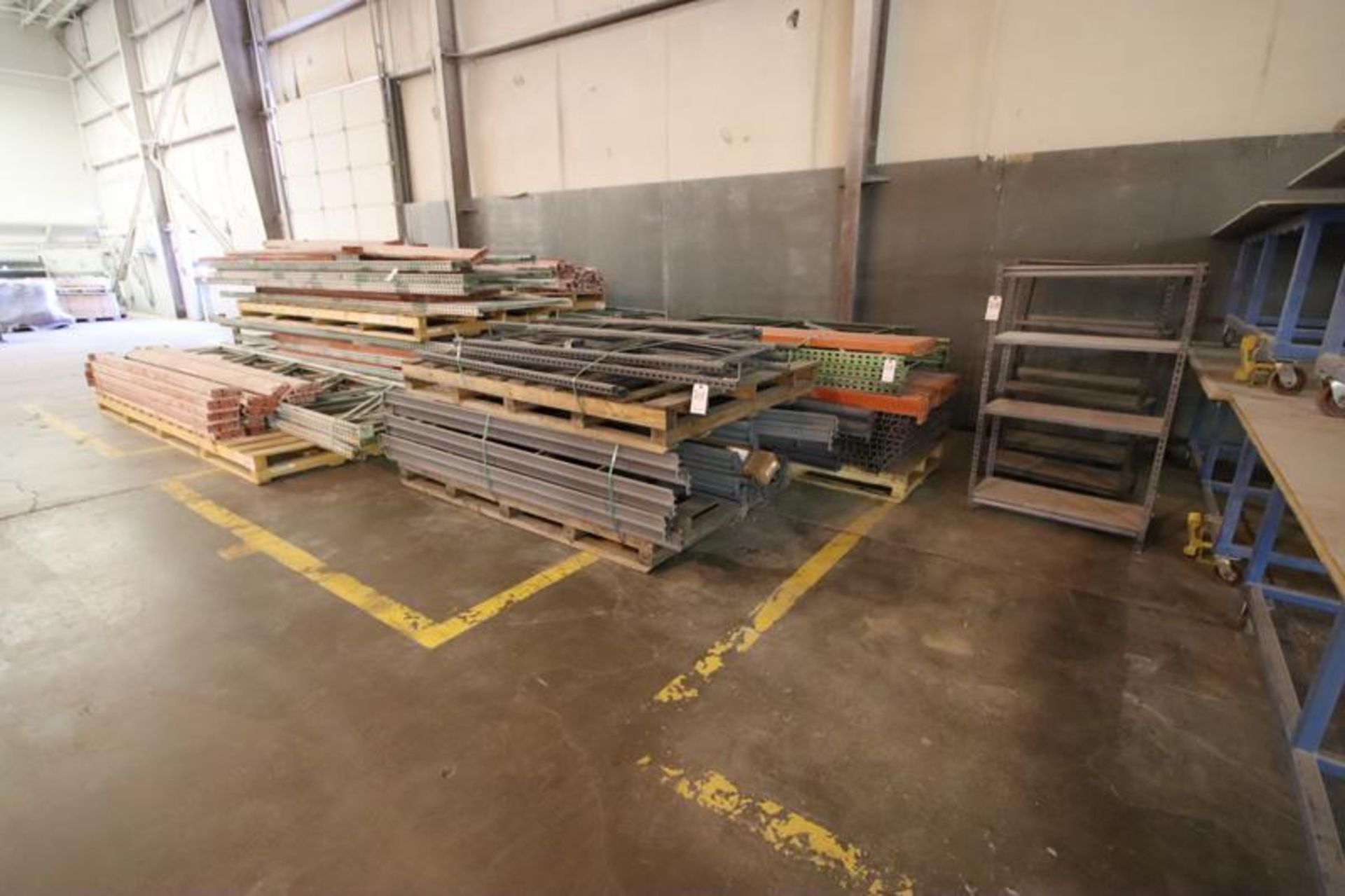 Assorted Pallet Racking and Shelving, Pallet Racking Assorted (26) Uprights, 8'10'16'x42"/48", 100 C