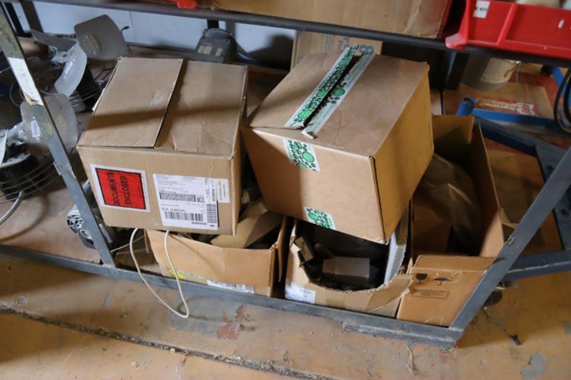 Shelf Unit with Contents- Spockets, Cam Followers, Gear Boxes, Motors, AB, Fans, Etc. - Image 2 of 14