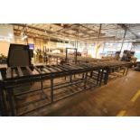 Conveyor and 3 Lane Sheet Handling System 36" Wide x Appx. 24', Includes Sheet Inserter and Stacker