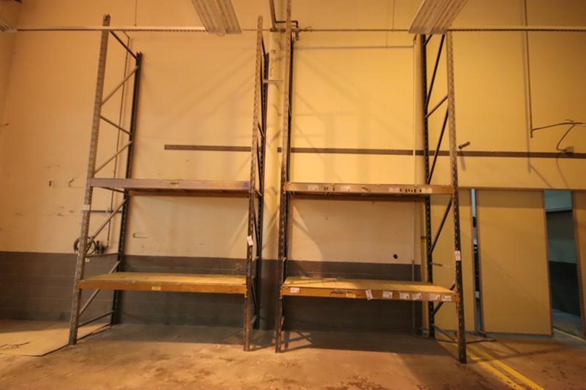 2-Sections of Pallet Racking, (4) Uprights Appx. 6'x42", (8) Uprights 8'