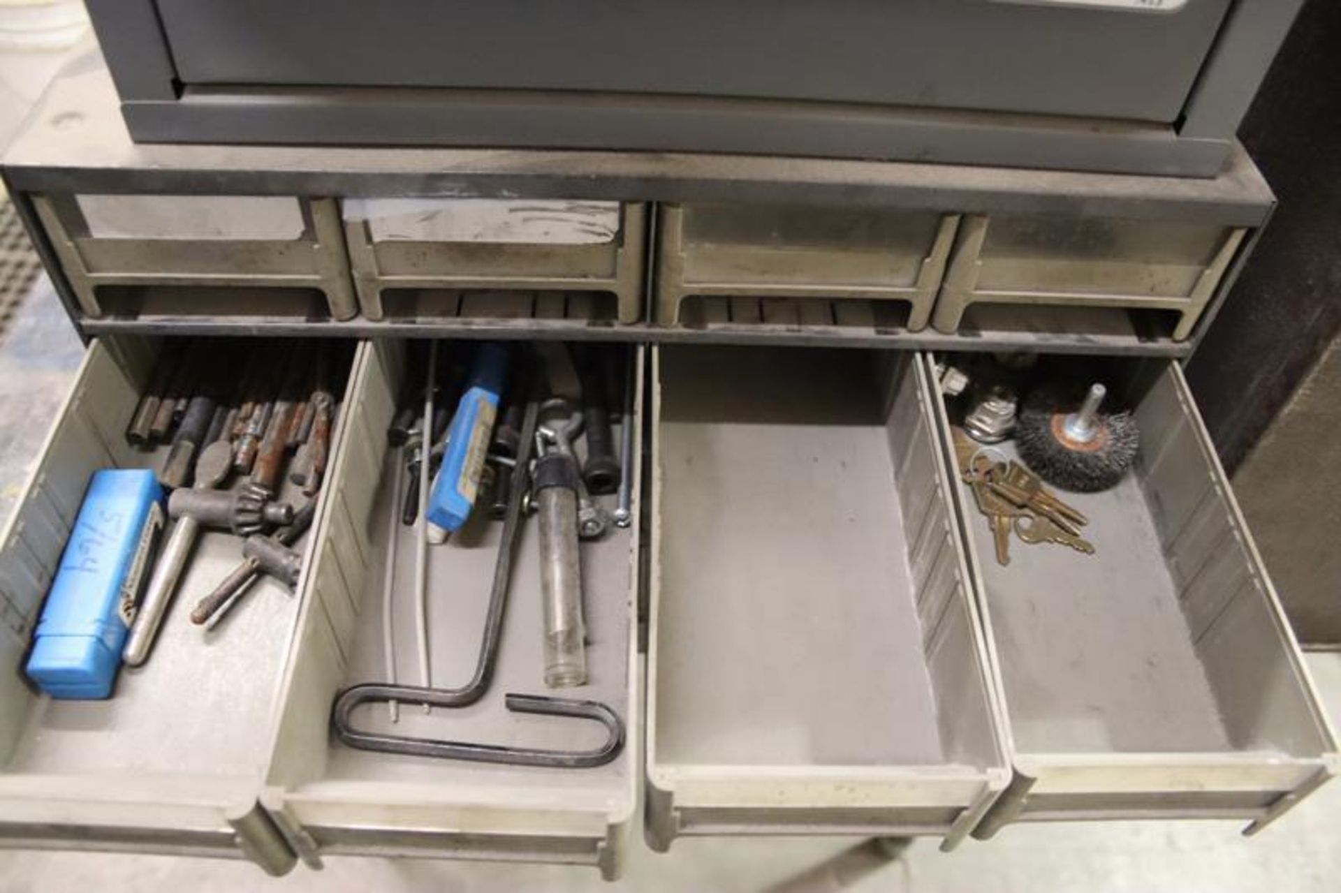 16-Drawer Parts Cabinet and 3-Drawer Cabinet with Fastners - Image 6 of 8