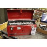 Red Tool Box with Contents-Sockets, Wrenches, Etc.