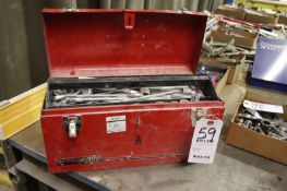 Red Tool Box with Contents-Sockets, Wrenches, Etc.