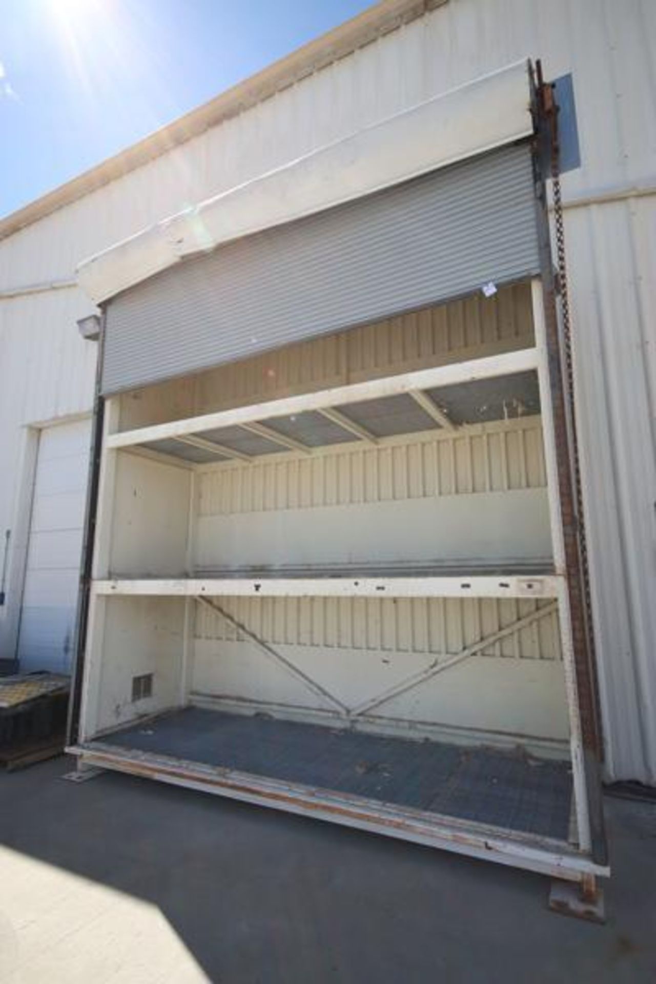 Drum Storage Unit 163" Wide x 13' Tall x 52" Deep, 3-Shelf, Roll Up Door - Image 3 of 3