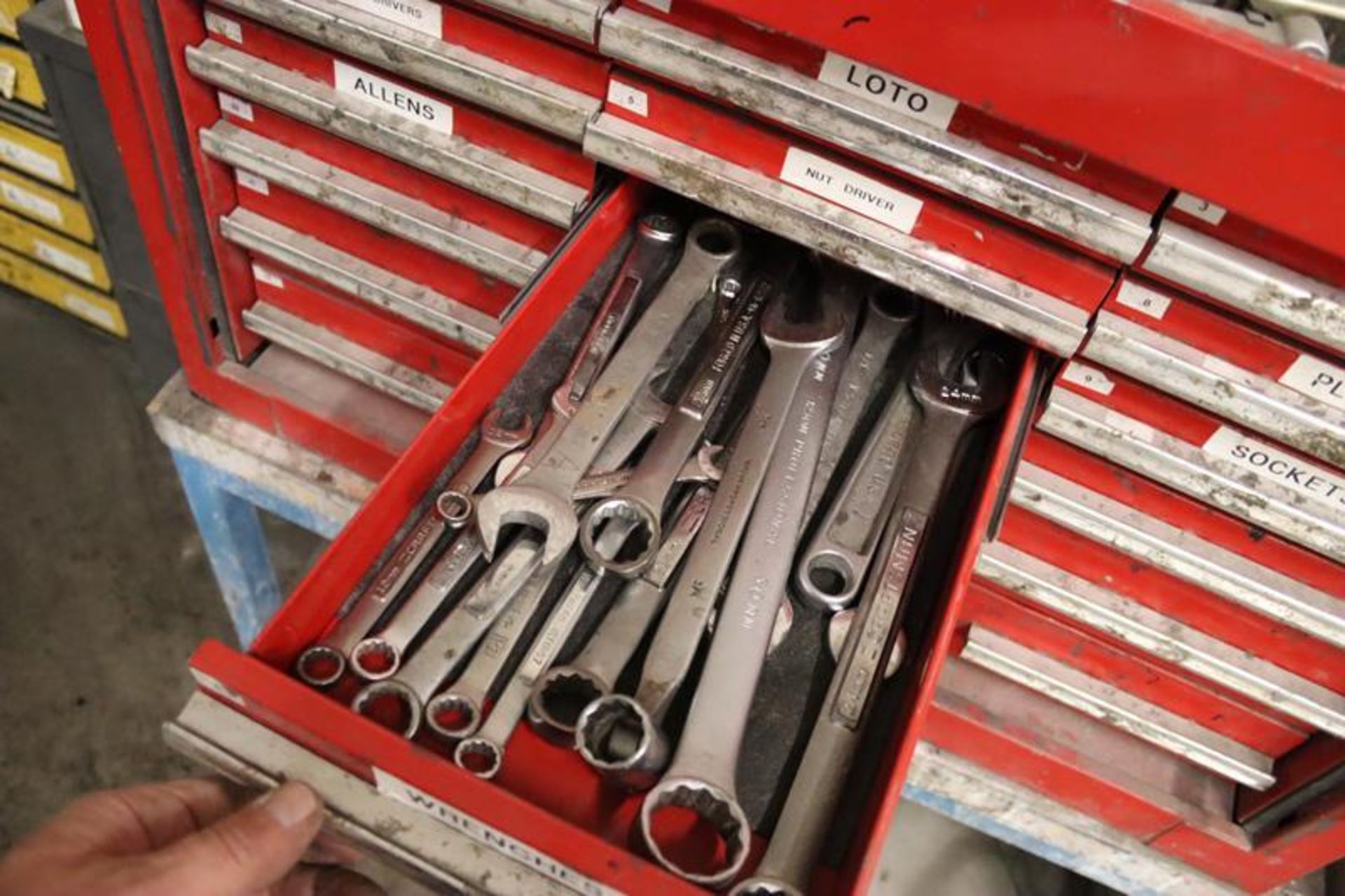 Proto ToolBox with Content-Clamps, Wrenches, Drill Bits, Allen Wrenches, Files, Etc. - Image 6 of 14