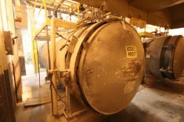 Alameda Tank Company carbon steel horizontal autoclave, 59" x 123" with 10HP Motor Unit 710 S/N#3134