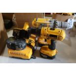 (2) DeWalt Drills, Battery Charger