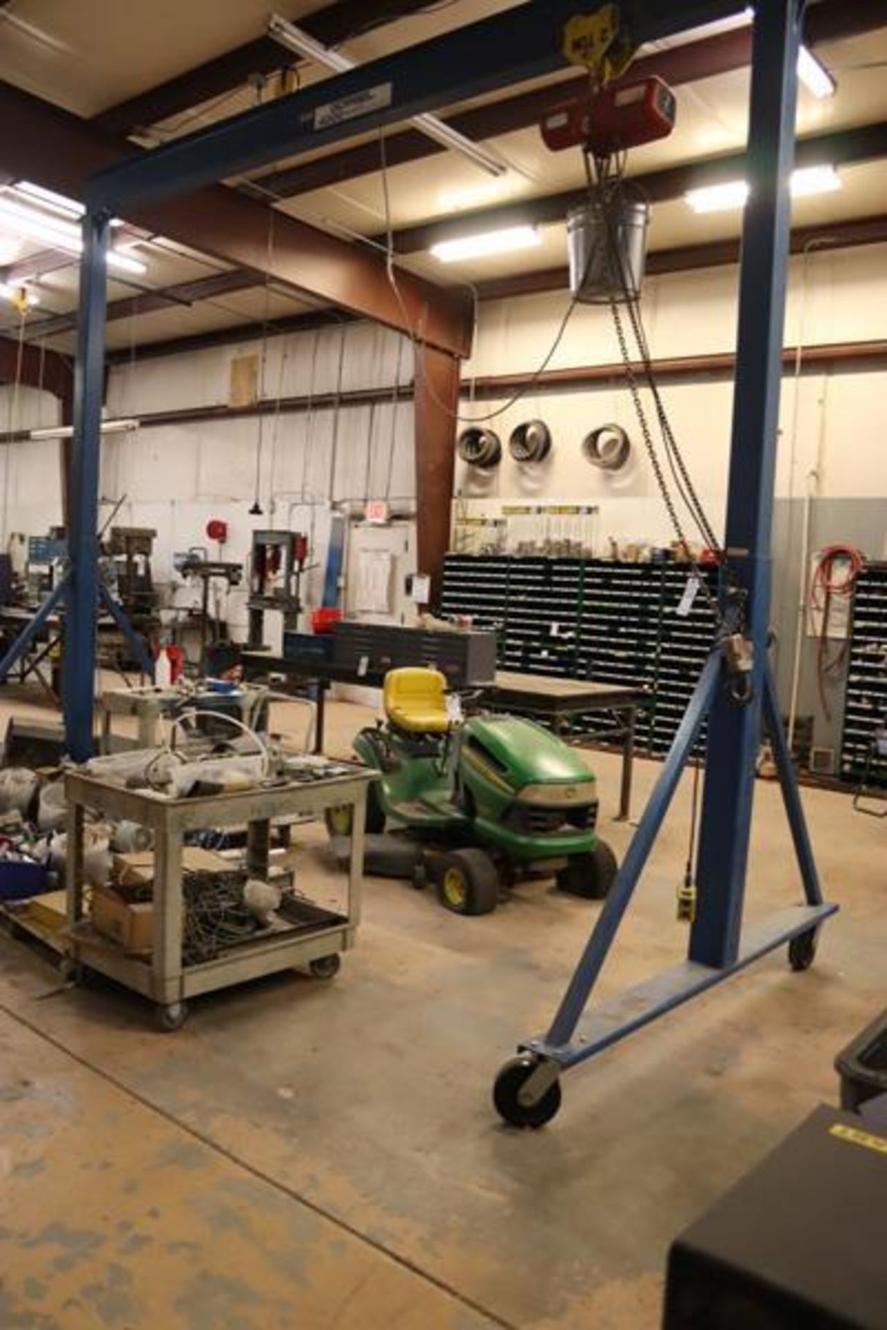 Rolling A-Frame with 2-Ton Electric Hoist (220-440) Appx. 13' Wide, Adjustable Height