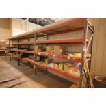 8' x 36" x 8' 4-Sections of Pallet Racking (5) 8' Tall x 36" Wide Uprights, (32) 8' Cross Bars, Wood