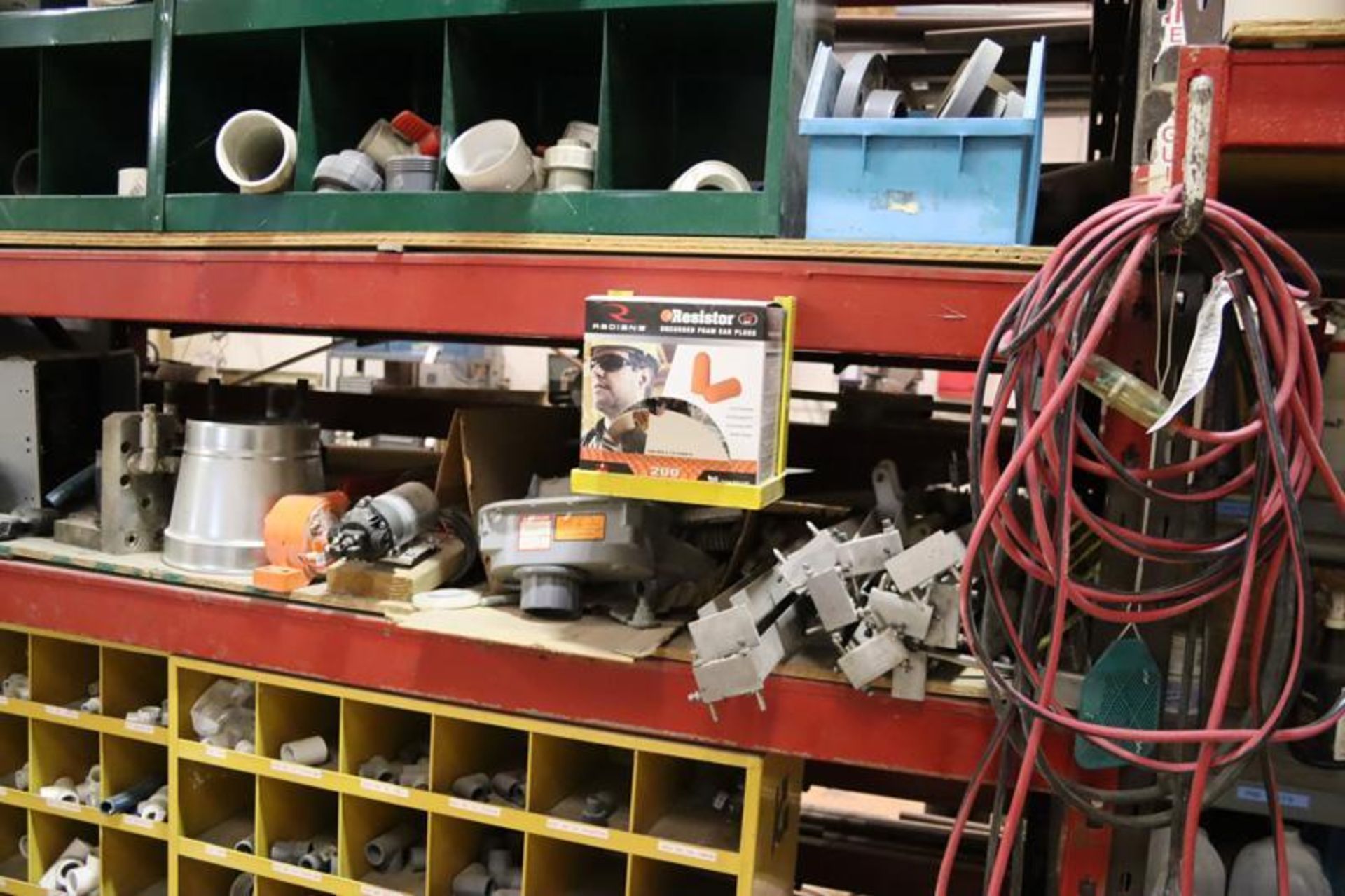 2-Sections of Pallet Racking with Contents-RoundSteel, Bar Stock, Copper Pipe, PVC Fittings, Rollers - Image 16 of 18