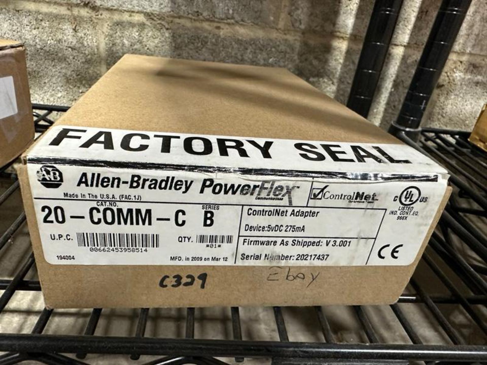 ALLEN BRADLEY 20-COMM-C COMMUNICATION ADAPTER SERIES B