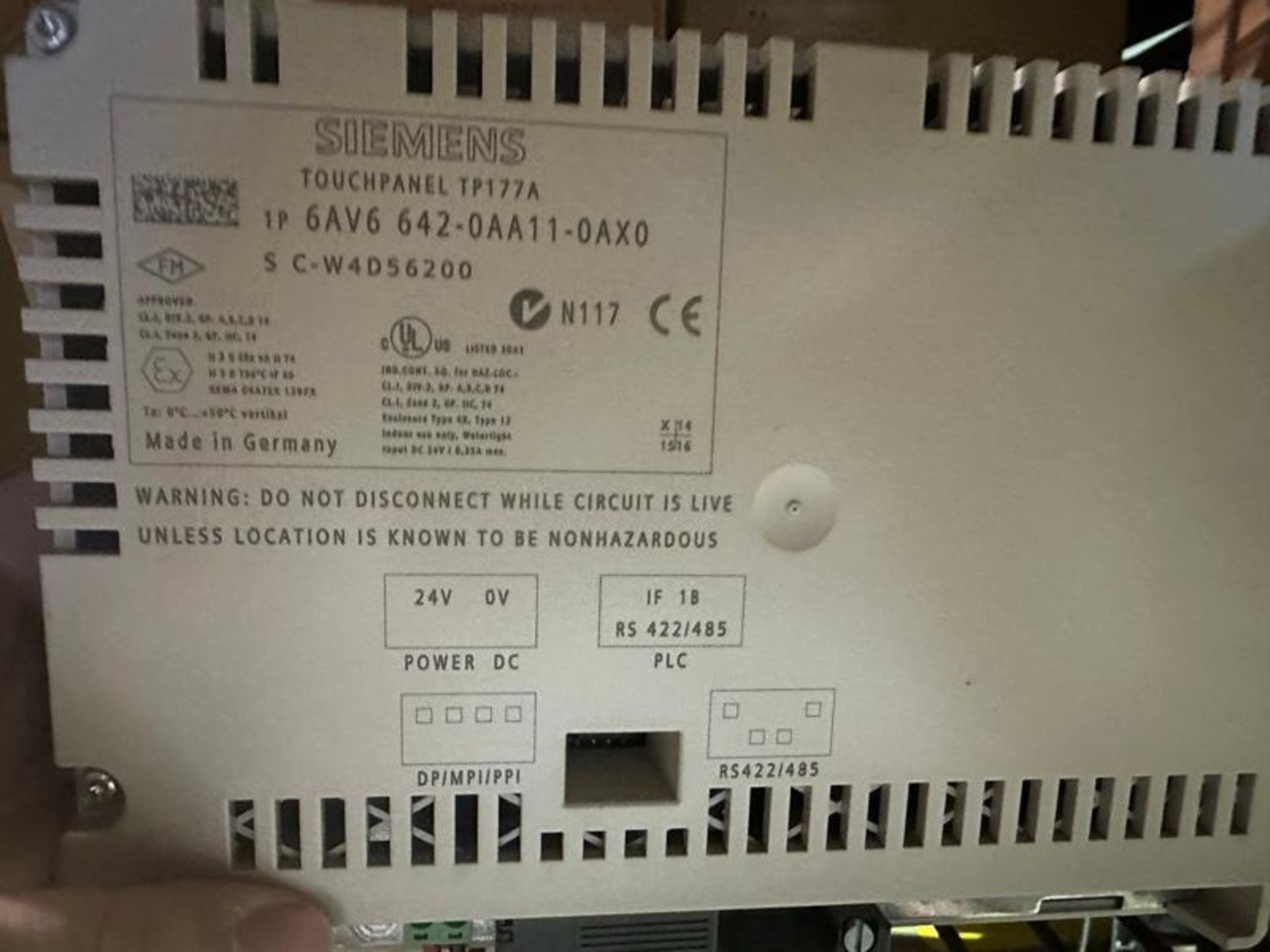 SIEMENS TOUCH PANEL 6AV6 642 0AA11 0AX0 - Image 2 of 2