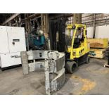 12,000 POUND HYSTER S120FTPRS FORKLIFT WITH 72" CASCADE CLAMP