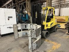 12,000 POUND HYSTER S120FTPRS FORKLIFT WITH 72" CASCADE CLAMP
