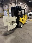 12,000 POUND HYSTER MODEL S120XL2S FORKLIFT WITH PAPER ROLL CLAMP