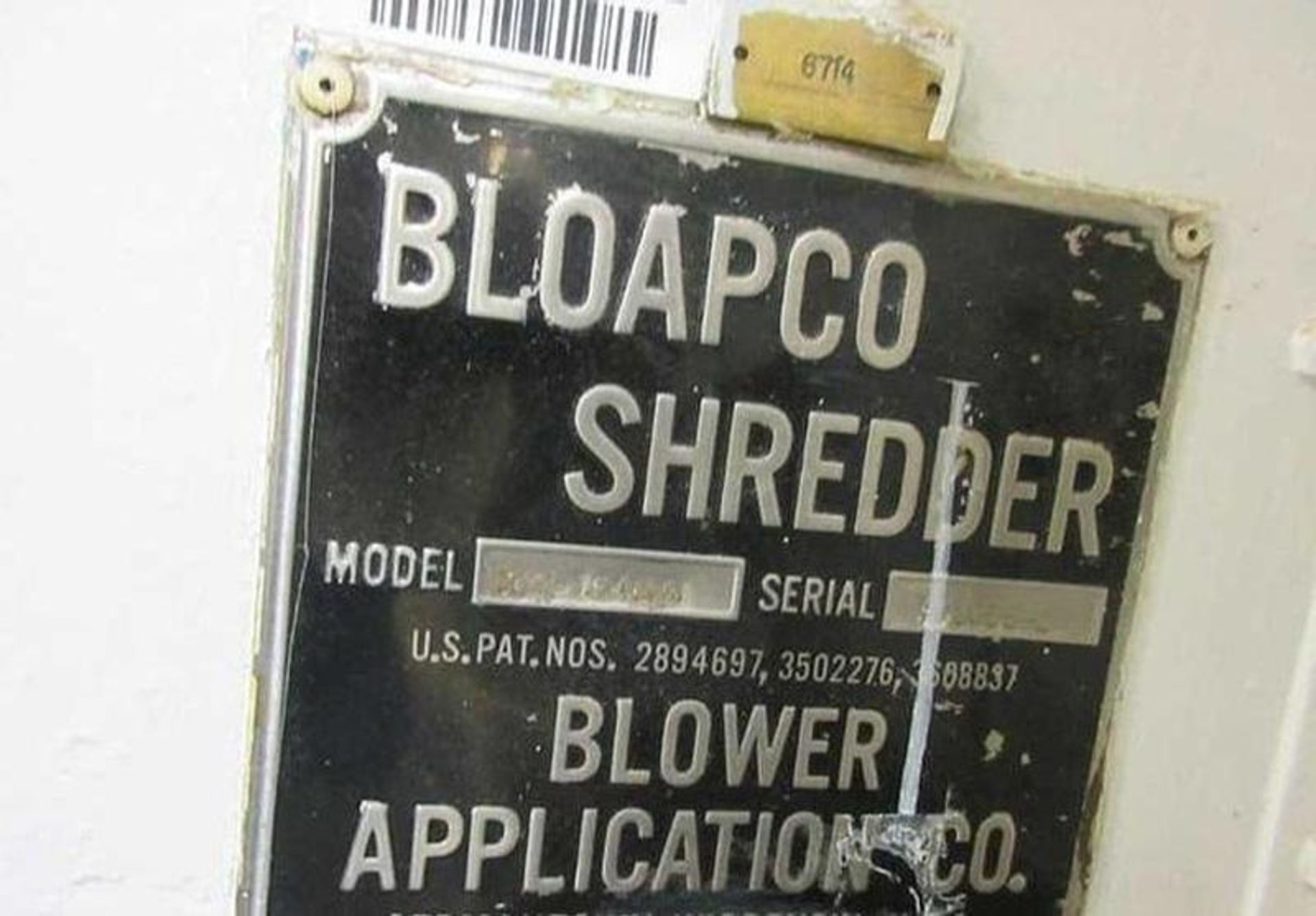48" BLOAPCO MDL. 3CX-1548H FLOOR MOUNTED SHREDDER - Image 5 of 6