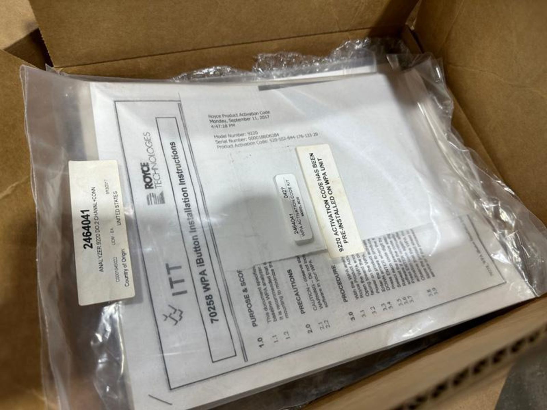 Royce Technologies 2464043 Dissolved Oxygen Analyzer NEW IN BOX - Image 2 of 5