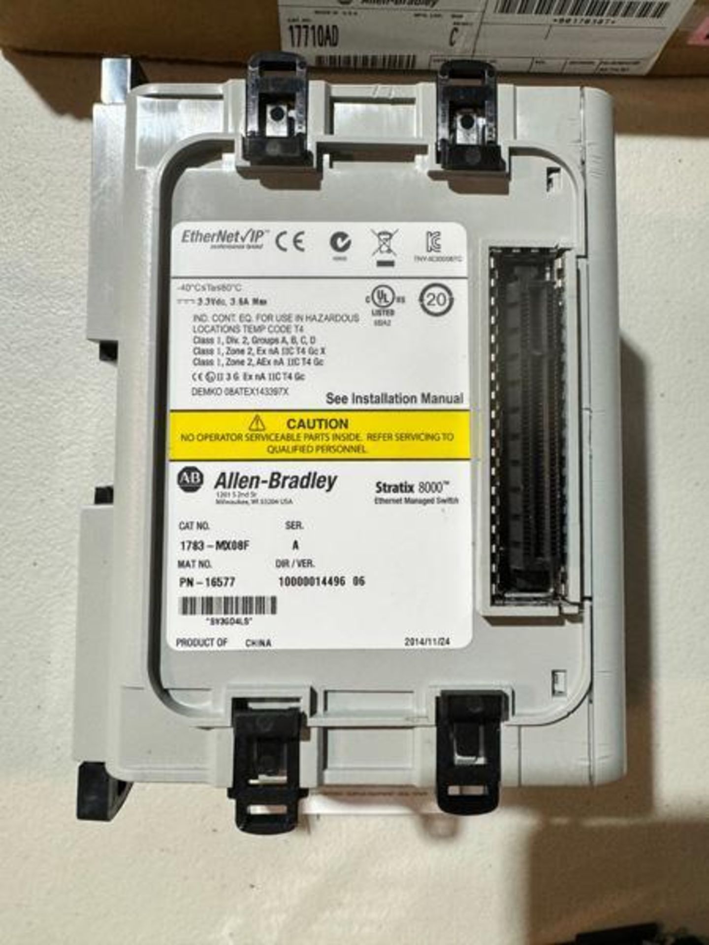 ALLEN-BRADLEY STRATIX 8000 1783-MX08F SER. A - Image 2 of 3