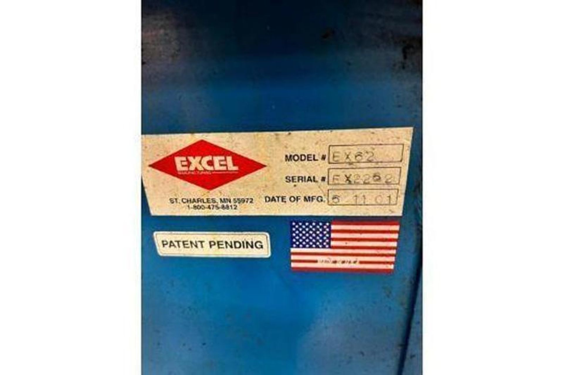 EXCEL EX62 CLOSED DOOR BALER 20HP TWIN RAM CYLINDERS - Image 11 of 11