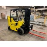 7,000 POUND HYSTER MODEL S70XL FORKLIFT WITH SIDE SHIFT AND OUTDOOR TIRES