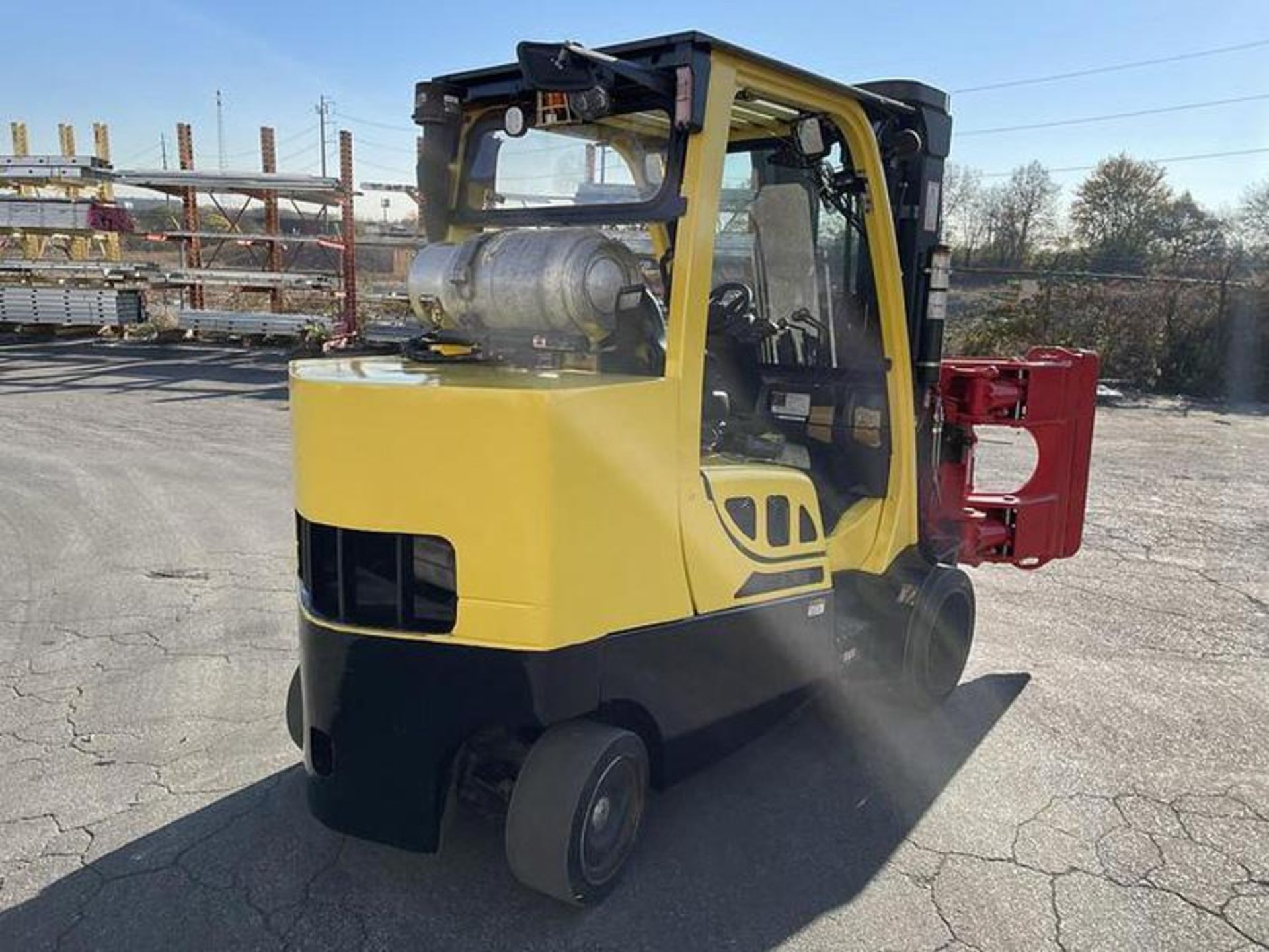 12,000 POUND HYSTER S120FTPRS FORKLIFT WITH BOLZONI PAPER ROLL CLAMP TRIPLE STAGE MAST MFG. 2018 - Image 6 of 12
