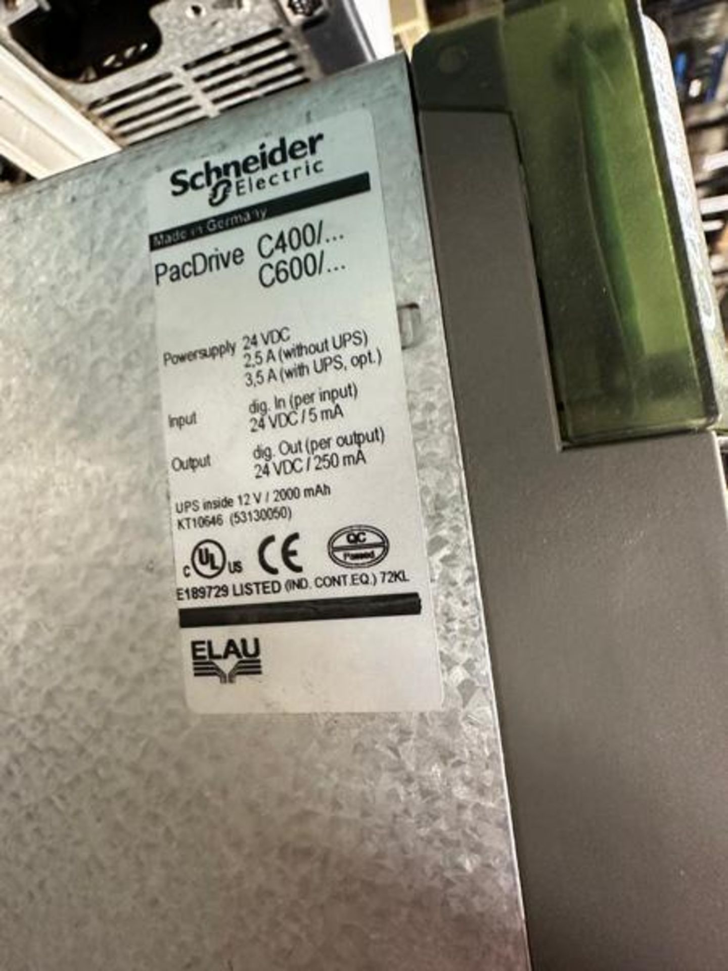 SCHNEIDER ELECTRIC PACDRIVE C400-C600 - Image 4 of 4