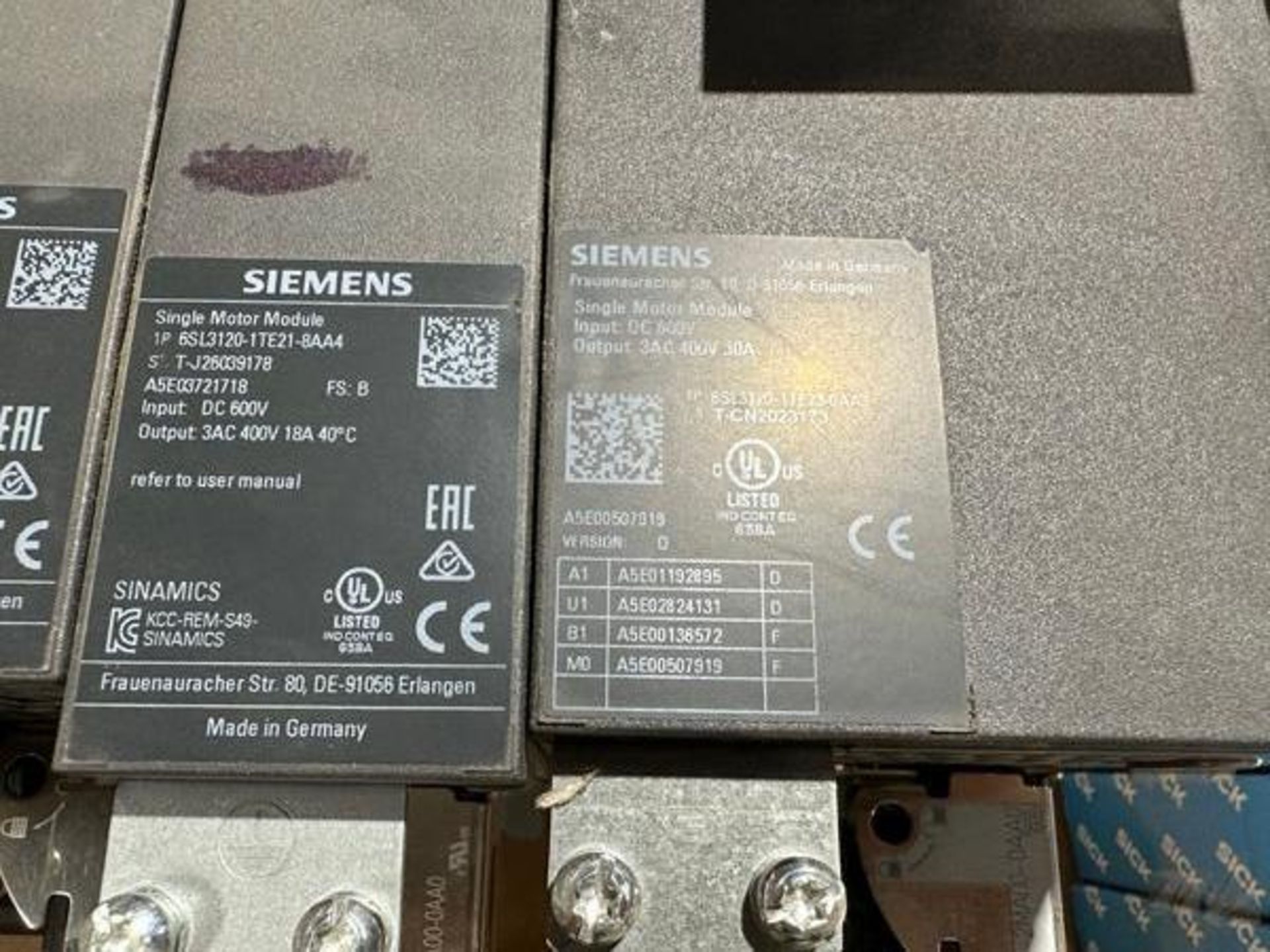 Siemens Single Motors Drives Lot - Image 5 of 6