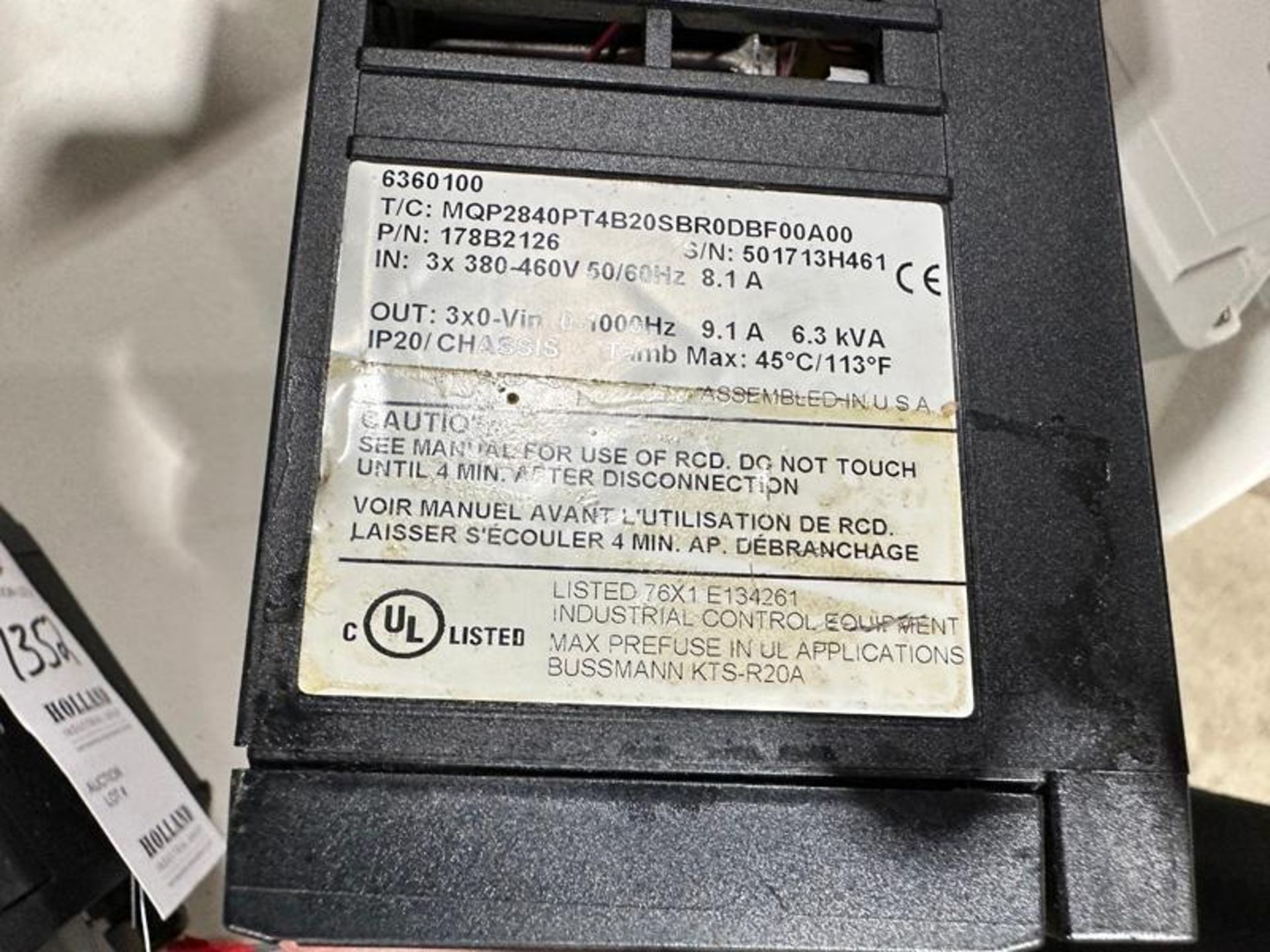 SPARE DANFOSS VLT 2800 MARQUIP 178B2126 DRIVE VFD - Image 3 of 3