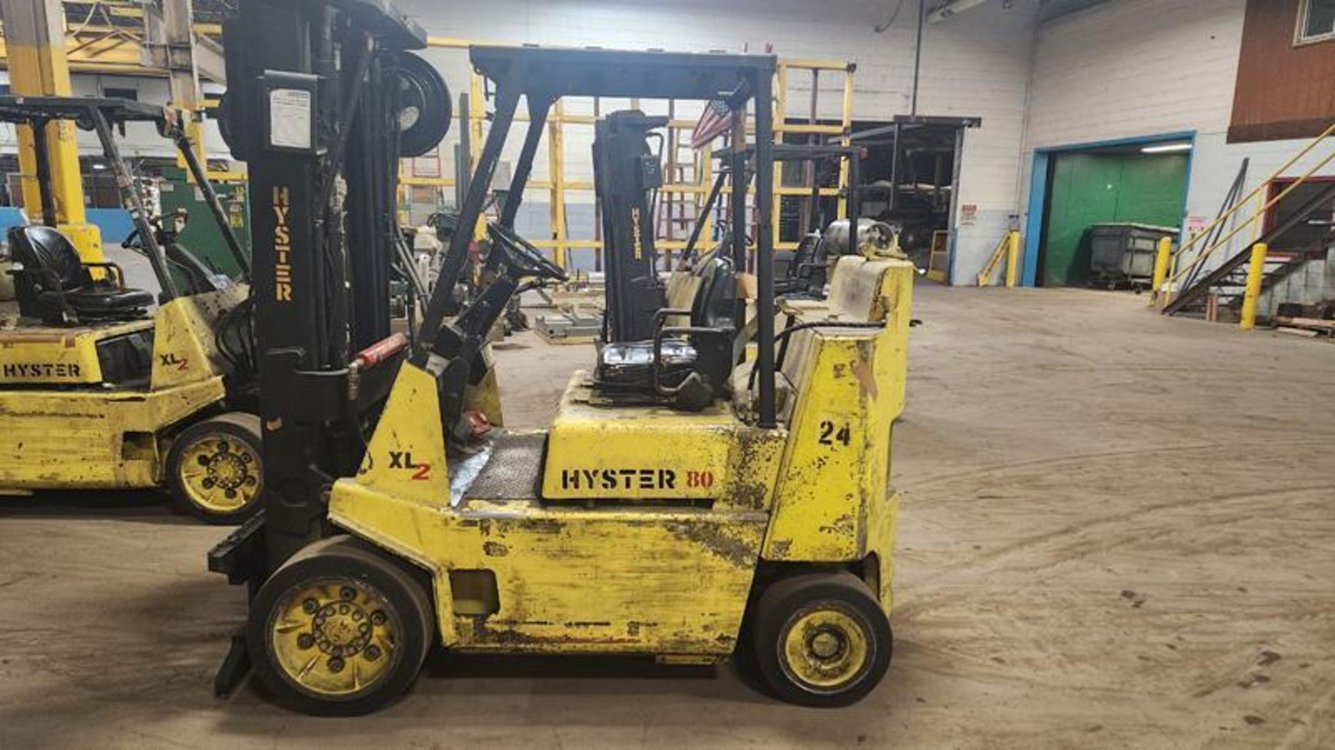 8,000 POUND HYSTER MODEL S80XLBCS BOX CAR SPECIAL FORKLIFT