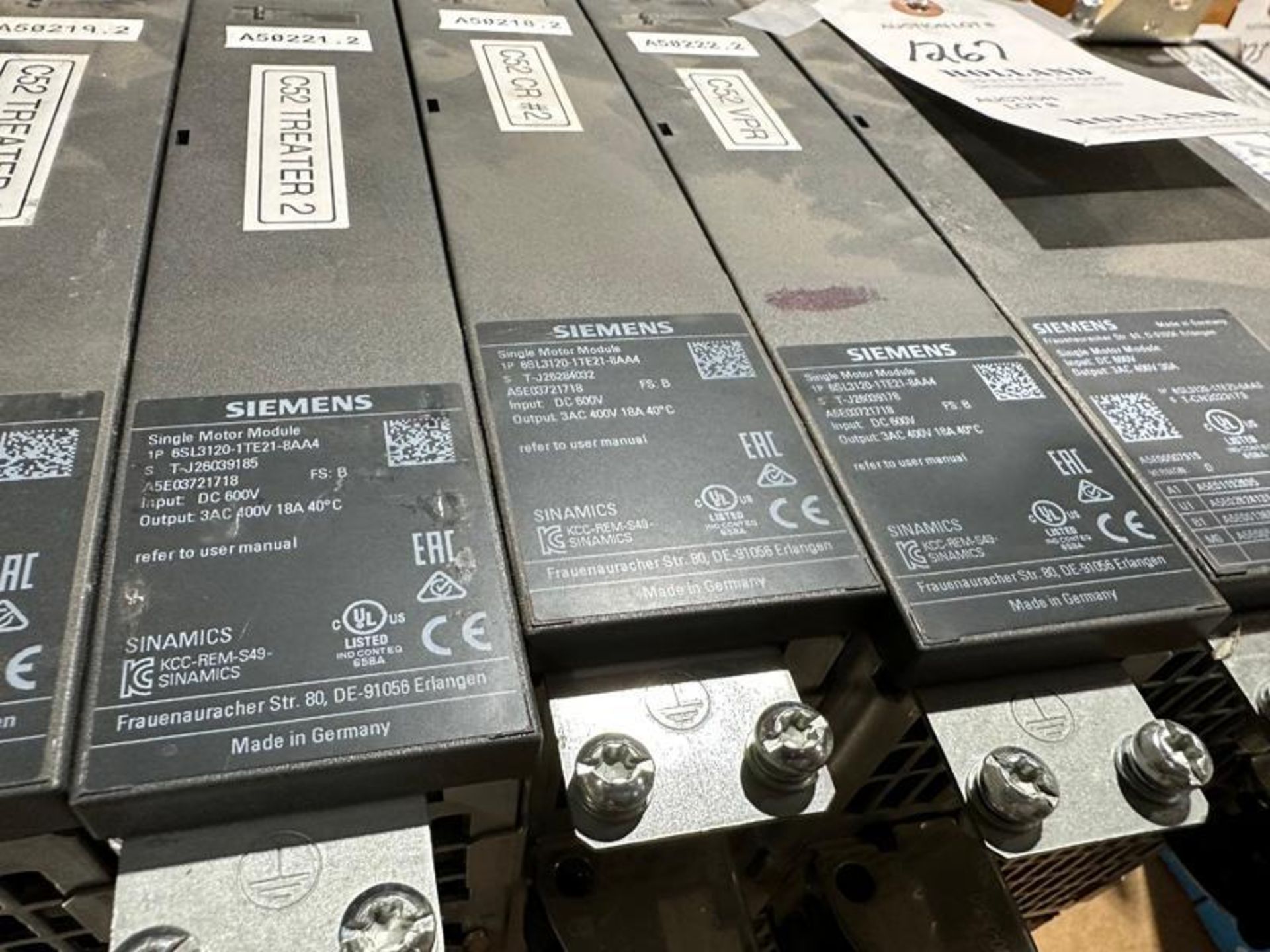 Siemens Single Motors Drives Lot - Image 6 of 6