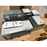 ALLEN BRADLEY PLC 1606-XL240E SERIES A AC/DC POWER SUPPLYS AND VARIOUS ELECTRICAL COMPONENTS