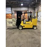 12,000 POUND HYSTER S120XLS FORKLIFT WITH PAPER ROLL CLAMP