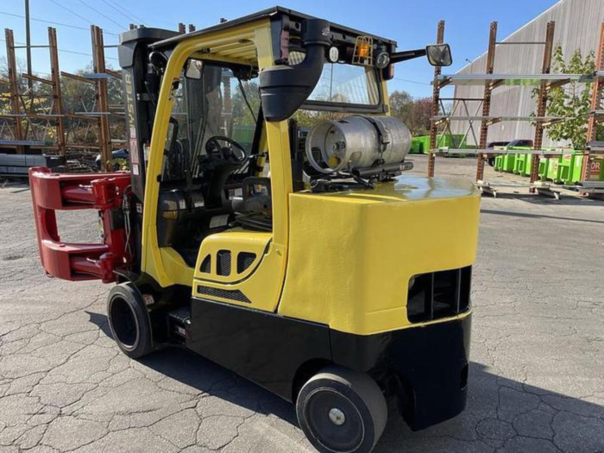 12,000 POUND HYSTER S120FTPRS FORKLIFT WITH BOLZONI PAPER ROLL CLAMP TRIPLE STAGE MAST MFG. 2018 - Image 5 of 12