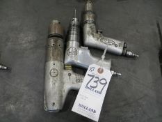 Three pneumatic drills