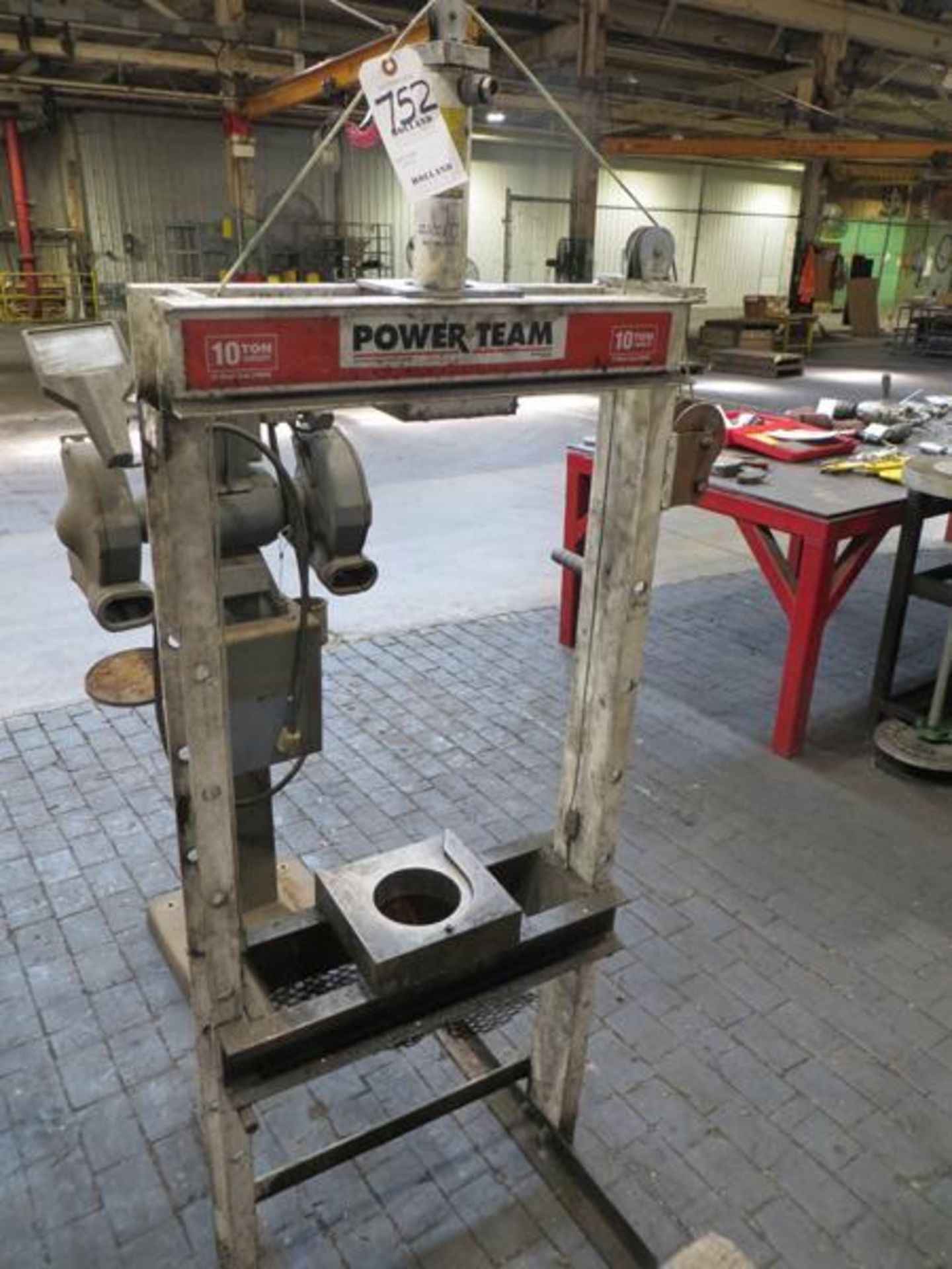 Ten ton H-Frame Press, 22" between frame